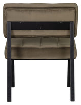 Woood Kaja Lounge Chair - Army Velor