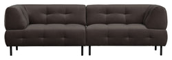 Lloyd 4-pers. Sofa, matte støpejerns velour