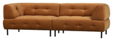 Lloyd 4-pers. Sofa, Mat kanel Velour