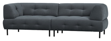 Lloyd 4-pers. Sofa, Mat Cloud Velour