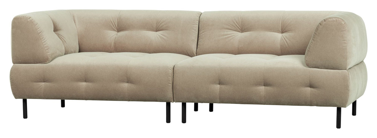 Lloyd 4-pers. Sofa, matte havsalt fløyel