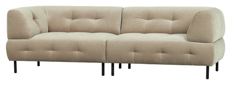 Lloyd 4-pers. Sofa, matte havsalt fløyel