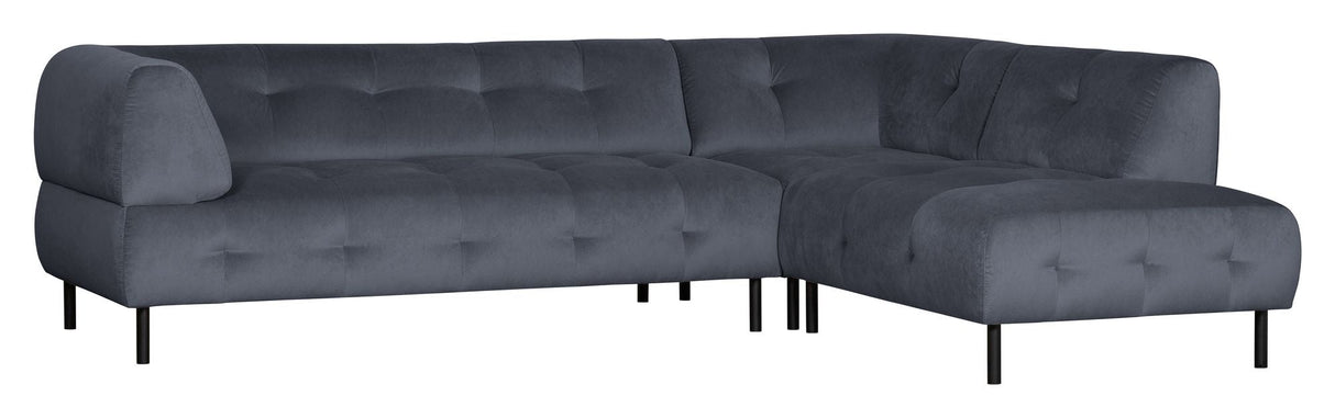 Lloyd Sofa w. Chaise Longue, høyre vendt - blå