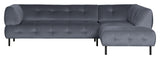 Lloyd Sofa w. Chaise Longue, høyre vendt - blå