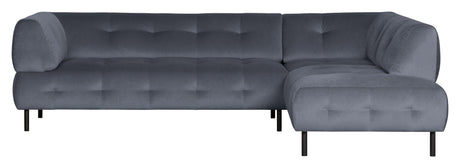 Lloyd Sofa w. Chaise Longue, høyre vendt - blå