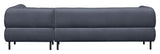 Lloyd Sofa w. Chaise Longue, høyre vendt - blå