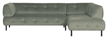 Lloyd Sofa w. Chaise Longue, høyre vendt - grønn