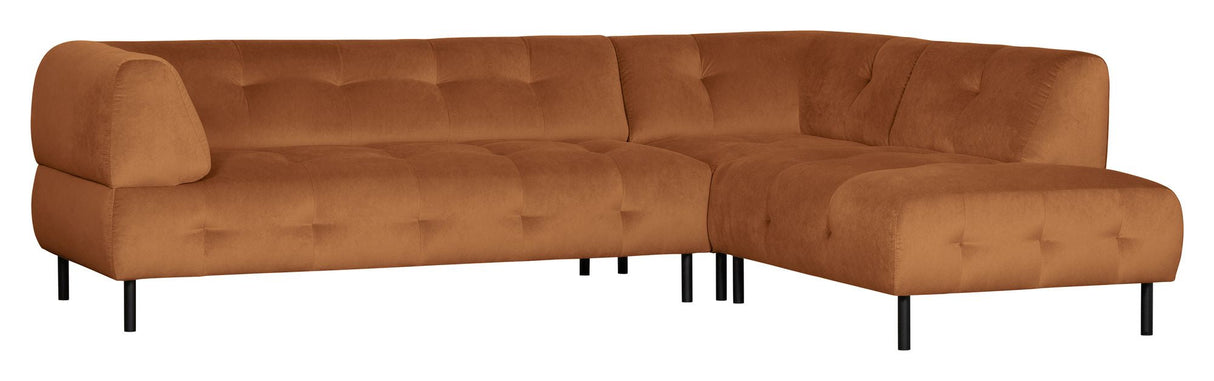 Lloyd Sofa w. Chaise Longue, høyre vendt - oransje