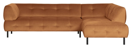 Lloyd Sofa w. Chaise Longue, høyre vendt - oransje