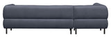 Lloyd Sofa w. Chaise Longue, venstre vendt - blå fløyel