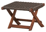 Woood Lois Footstool - Dark Eucalyptus/Merge