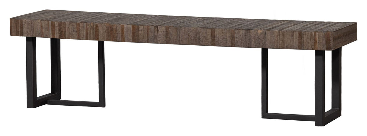 Maxime Bench, resirkulert tre, natur, 160 cm