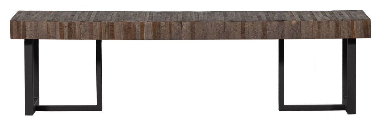 Maxime Bench, resirkulert tre, natur, 160 cm