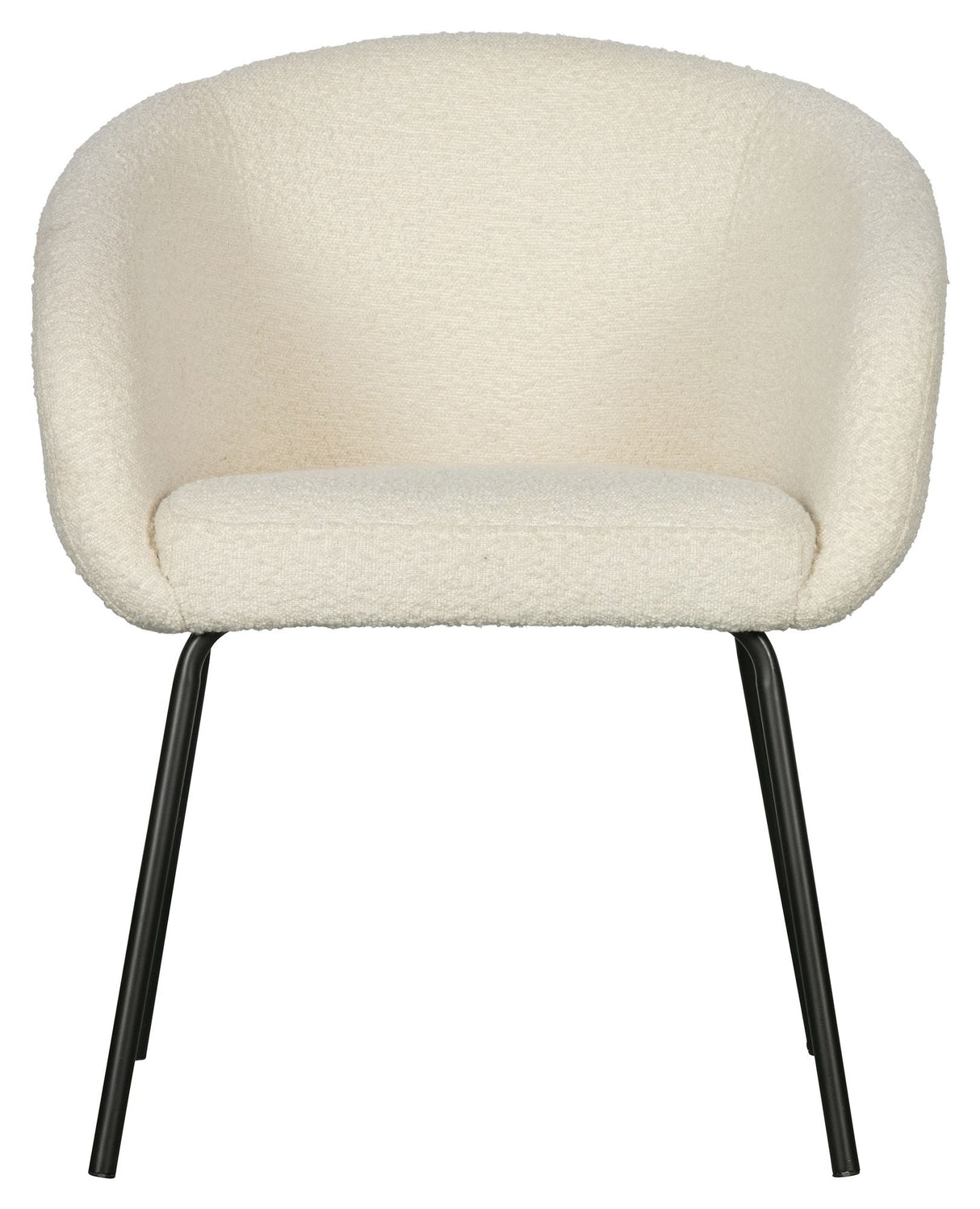 Woood Noelle Dining Chair, Offwhite Boucle