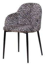 Noortje Dining Chair med Panther Print, sett med 2 stk.