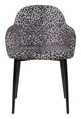 Noortje Dining Chair med Panther Print, sett med 2 stk.