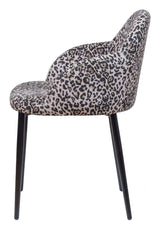 Noortje Dining Chair med Panther Print, sett med 2 stk.