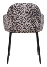 Noortje Dining Chair med Panther Print, sett med 2 stk.