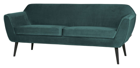 Woood Rocco 2 -seters sofa - Teal Velour