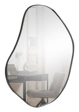 Romee Organic Mirror, Black Metal Frame, 100x70cm