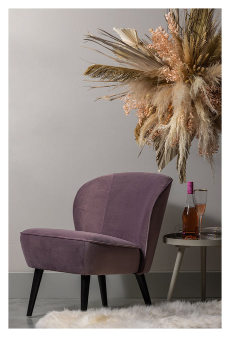 Sara Lounge Chair - varm lilla