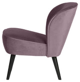 Sara Lounge Chair - varm lilla