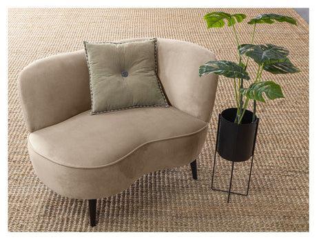 Sara Lounge sofa, høyre ansikt - Khaki Velvet