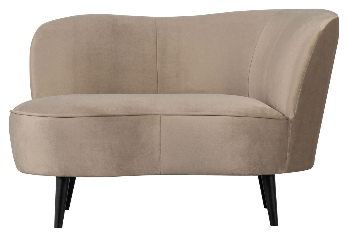 Sara Lounge sofa, høyre ansikt - Khaki Velvet