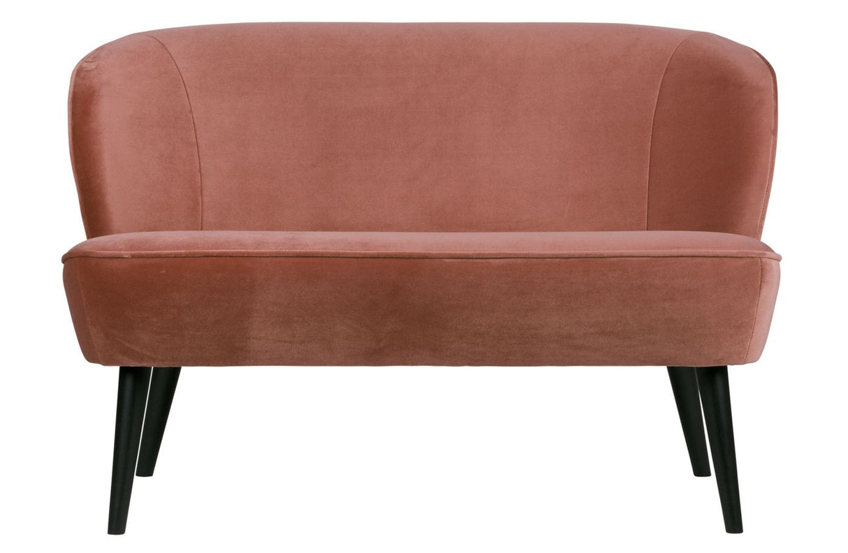 Woood - Sara Loungesofa m/fløyel - gammel rosa