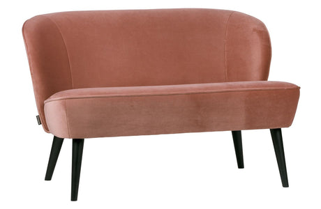 Woood - Sara Loungesofa m/fløyel - gammel rosa