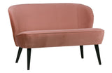 Woood - Sara Loungesofa m/fløyel - gammel rosa