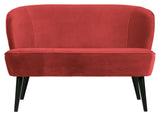 Woood Sara Lounge Sofa - Bringebær Velour