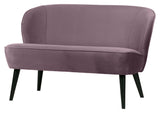 Sara Lounge sofa - varm lilla fløyel