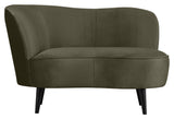 Sara Lounge sofa, venstre - varm grønn