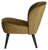 Woood Sara Lounge Chair - Army Velor