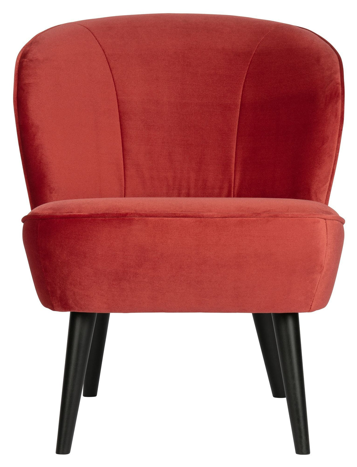 Woood Sara Lounge Chair - Raspberry Velour