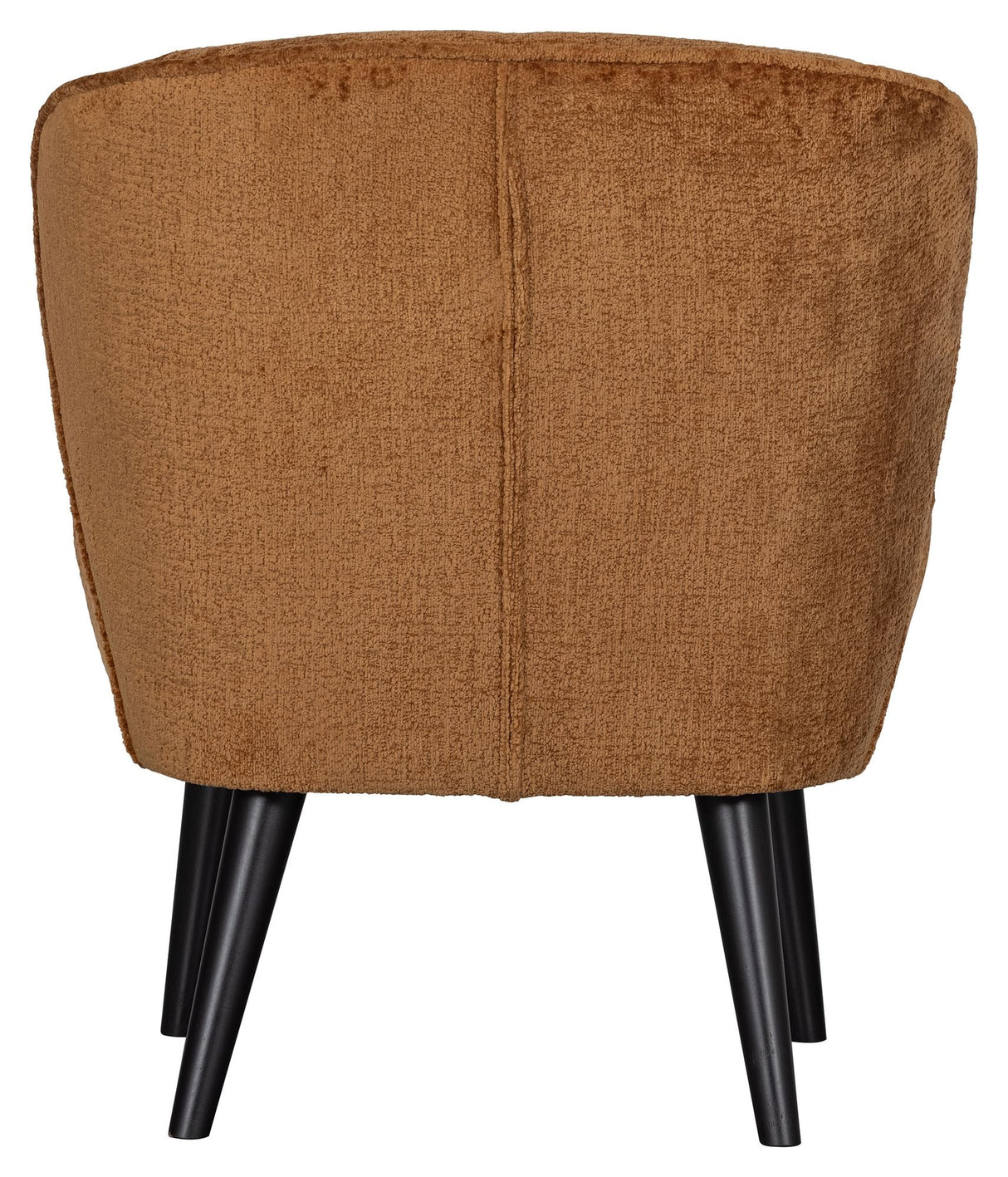 Woood Sara Lounge Chair, velour w. Struktur Cognac