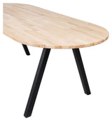 Woood tablo Oval spisebord - eik/V -ben, 220x90