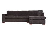 Woood - Thomas Corner Sofa - Gray Fabric - Right