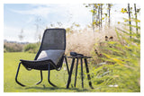 Tom Swing Chair Outdoor, Black Rattan/Metal