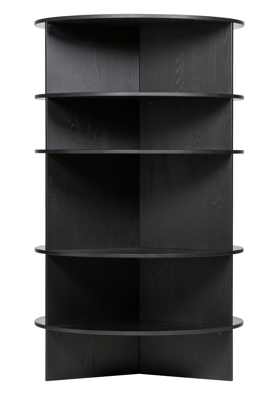 Woood Trian Tower Shelf - Black Ask, Ø100