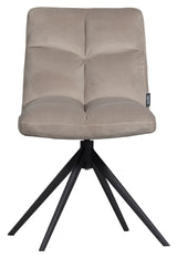 Vinny Swivel Chair, Sand Velvet