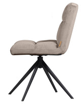 Vinny Swivel Chair, Sand Velvet