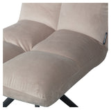 Vinny Swivel Chair, Sand Velvet