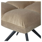 Vinny Swivel Chair, Smoke Green Velvet