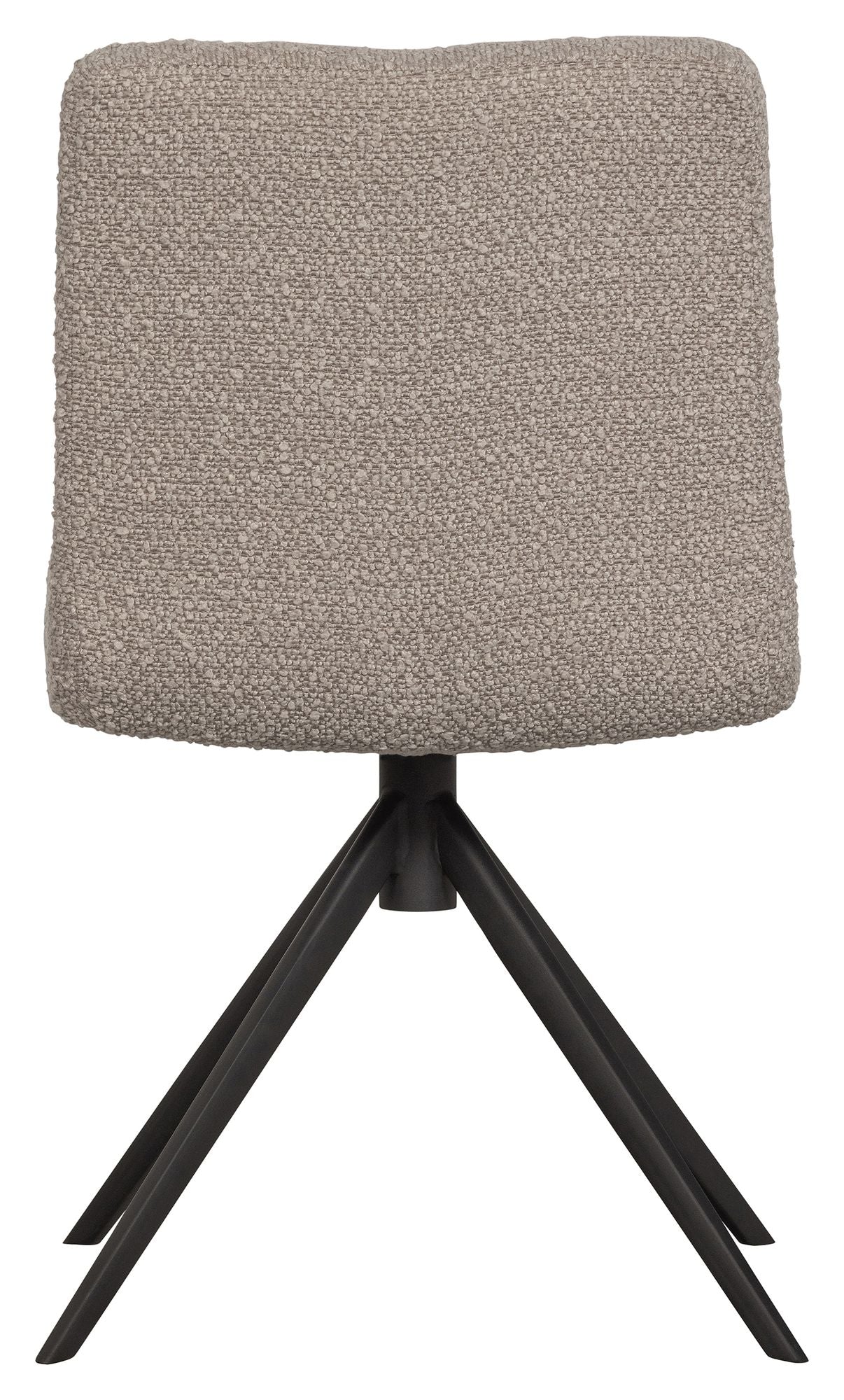 Vinny Dining Chair with Swivel Foot - Beige Bouclé