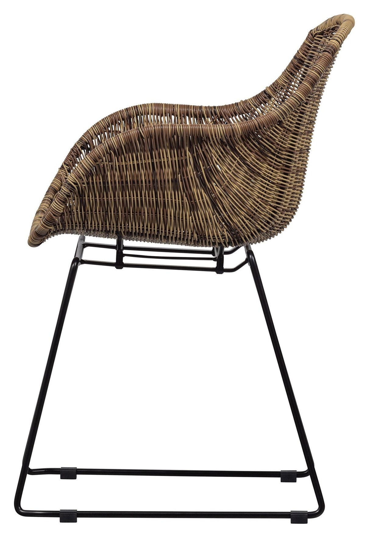 Willow Garden Chair w. Armrests, natur