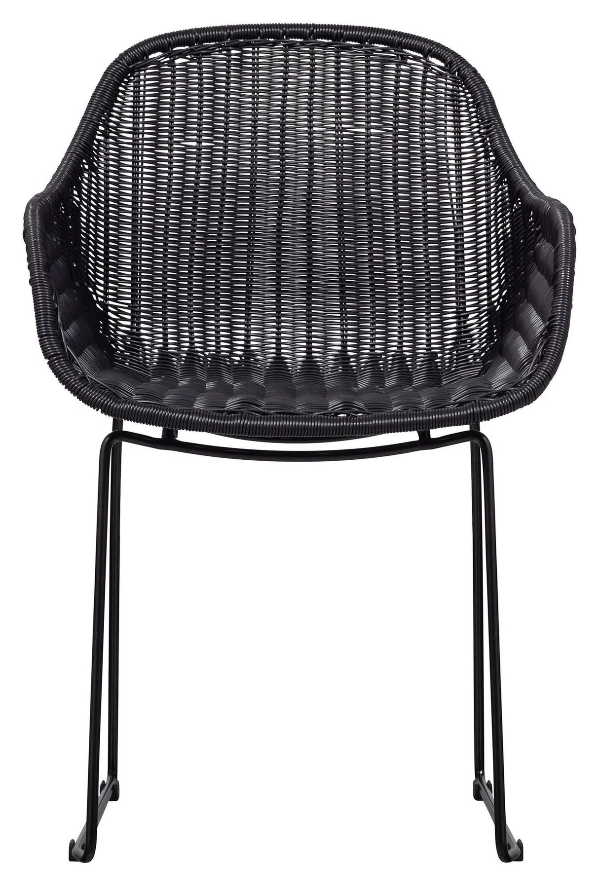 Willow Garden Chair med armlener, svart