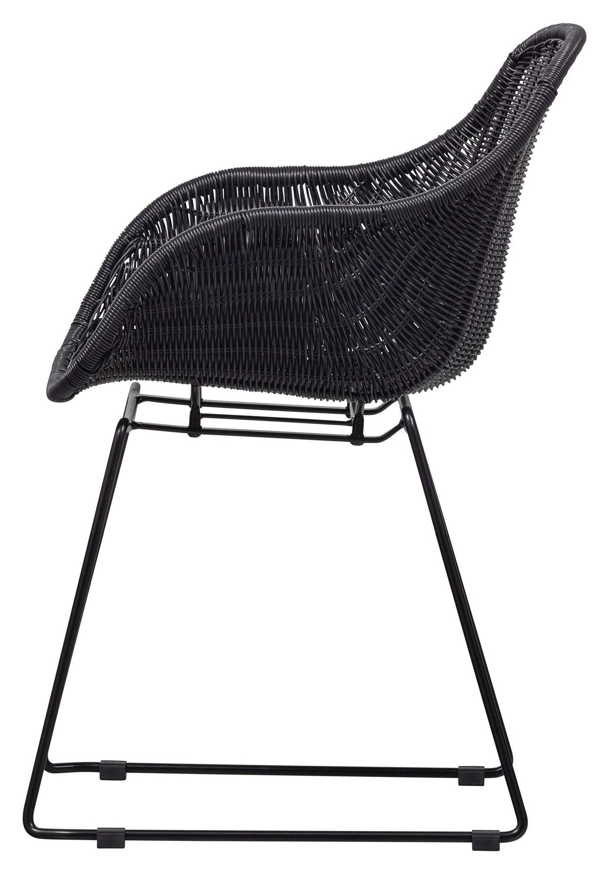 Willow Garden Chair med armlener, svart