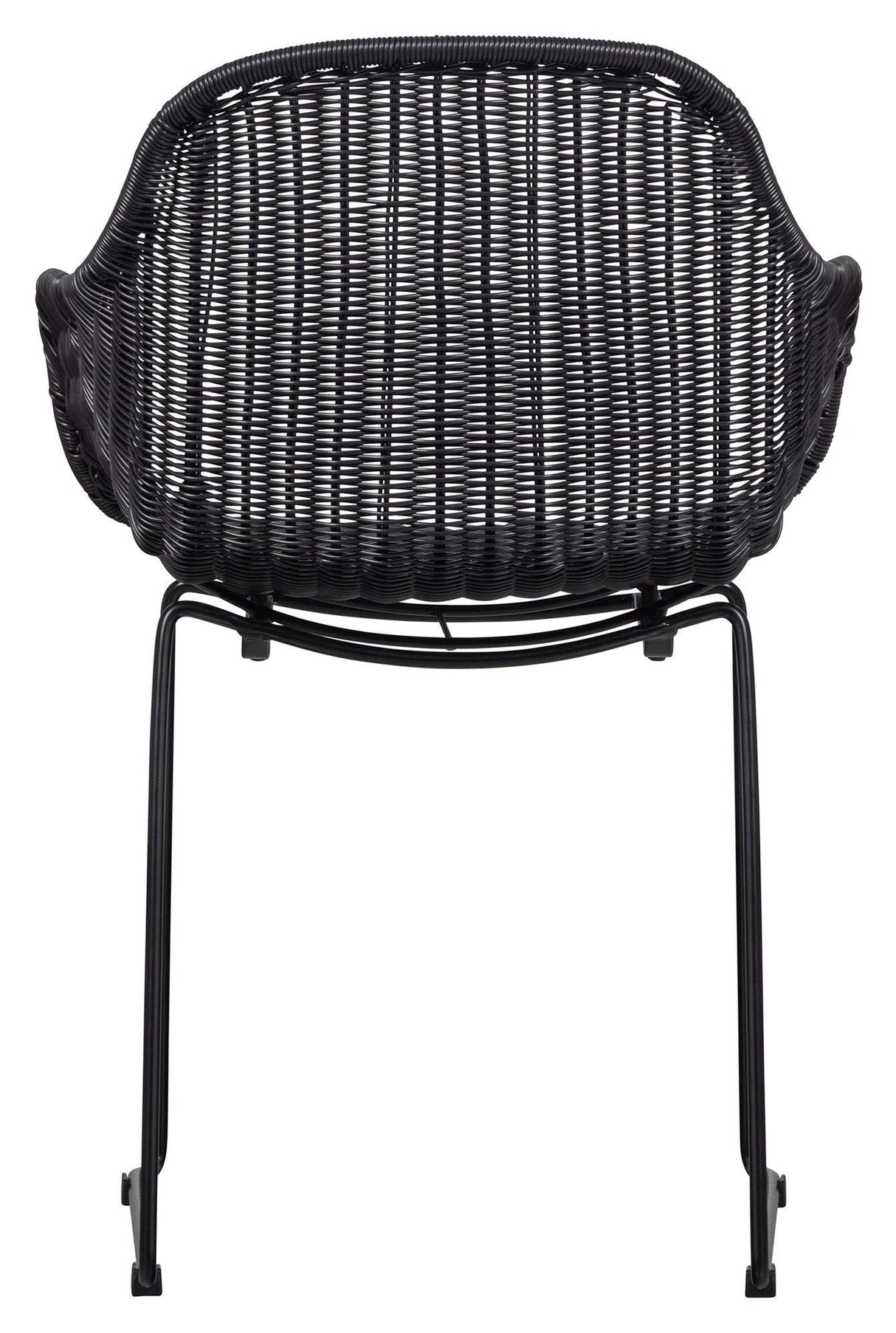 Willow Garden Chair med armlener, svart